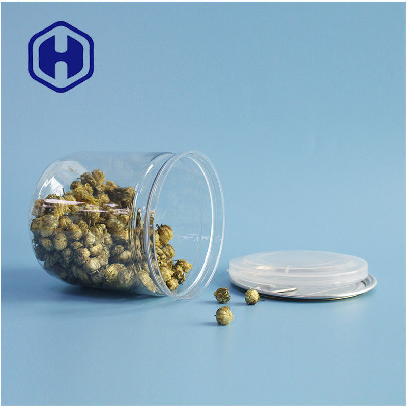 Opakowania dla supermarketów Bezprzewodowe do wycieku plastikowe puszki z ciasteczek PET z łatwo otwieranymi pokrywkami