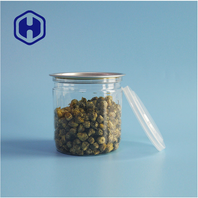 Opakowania dla supermarketów Bezprzewodowe do wycieku plastikowe puszki z ciasteczek PET z łatwo otwieranymi pokrywkami