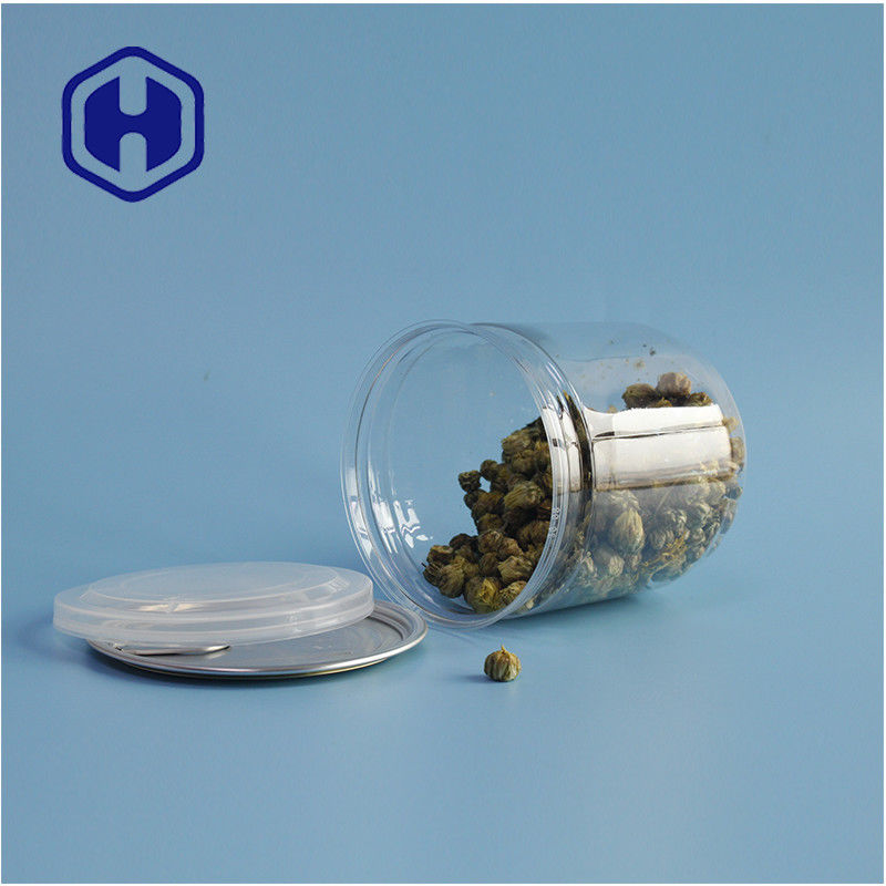 Opakowania dla supermarketów Bezprzewodowe do wycieku plastikowe puszki z ciasteczek PET z łatwo otwieranymi pokrywkami