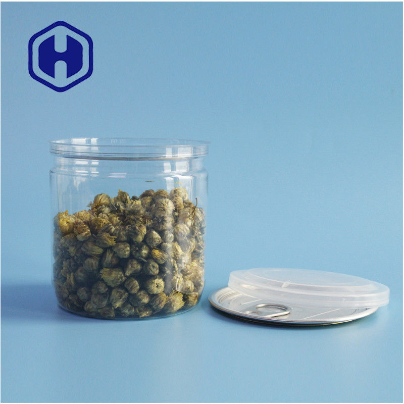 Opakowania dla supermarketów Bezprzewodowe do wycieku plastikowe puszki z ciasteczek PET z łatwo otwieranymi pokrywkami