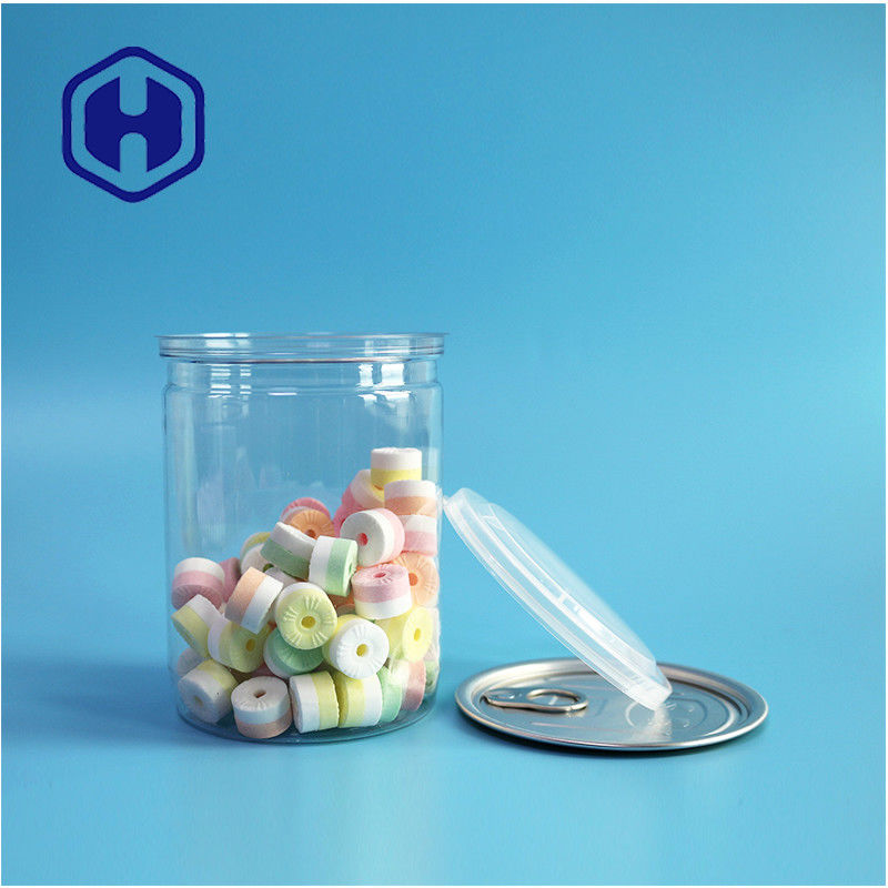 500ml 17oz Supermarket Opakowanie Przejrzysty PET Pudełka z plastikiem z łatwym otworem Aluminiowy koniec