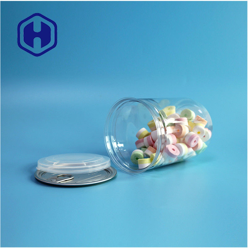 500ml 17oz Supermarket Opakowanie Przejrzysty PET Pudełka z plastikiem z łatwym otworem Aluminiowy koniec