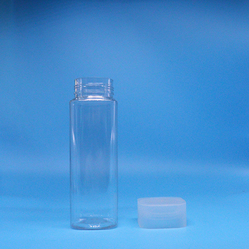 Snack Candy Clear Square Wide Mouth Żywność PET Puchary z tworzyw sztucznych