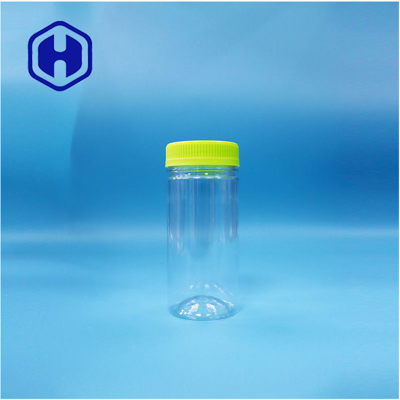 Jasne okrągłe suszone jedzenie plastikowe cukierki prezenty orzechy cukrowe PET słoik śrubka z pokrywą