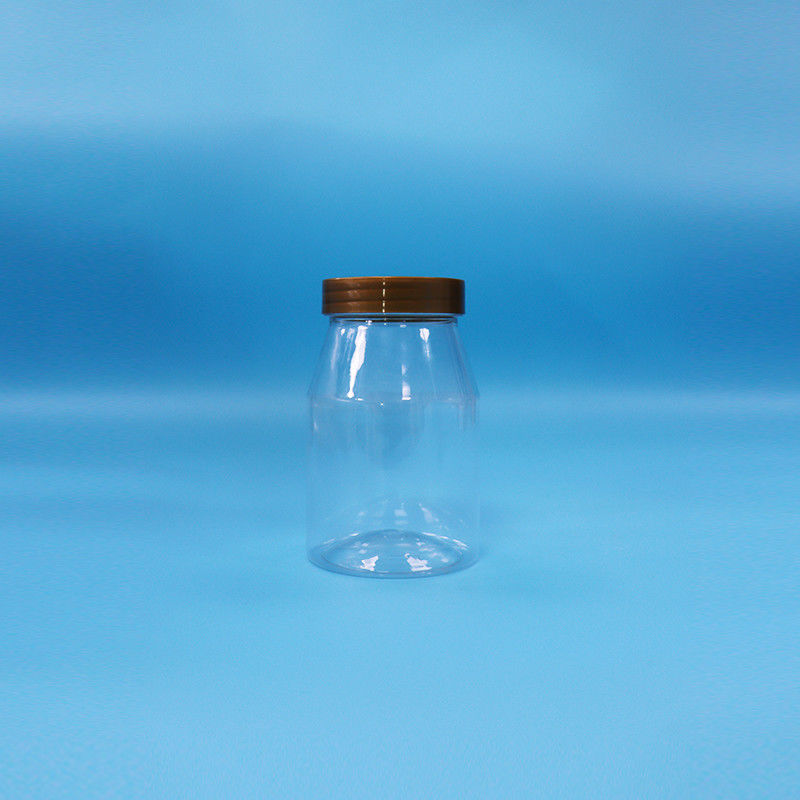 Przejrzysty okrągły, szerokoustny ciasteczko, cukierki dla dziecka, żywność, ładowanie, PET, plastikowy słoik