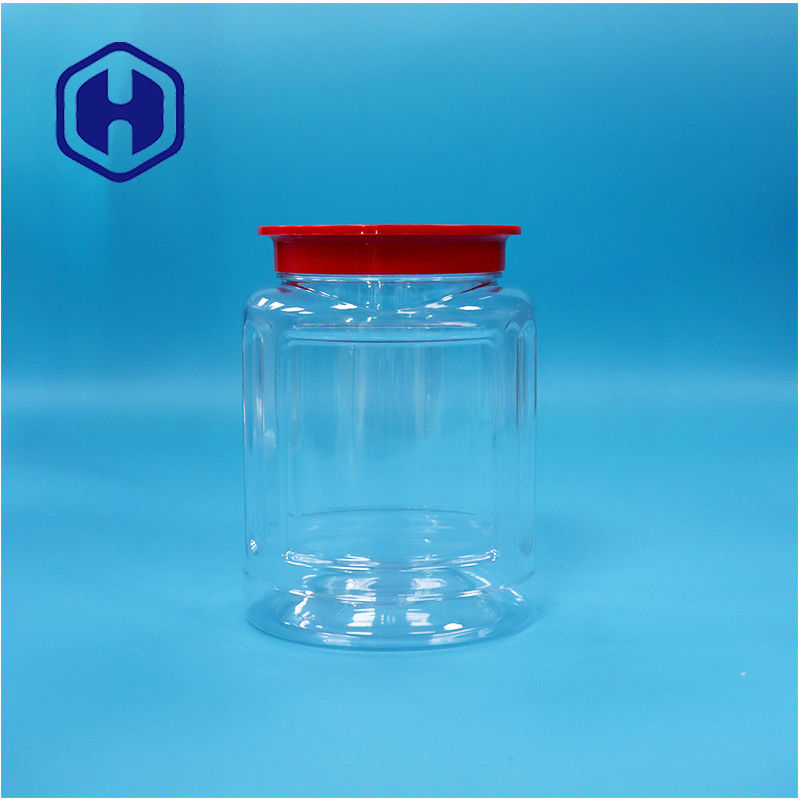 Owalny PET Plastikowe orzechy Cukierki Piernik Ciasteczka Suszone jedzenie słoik Śrubokręt