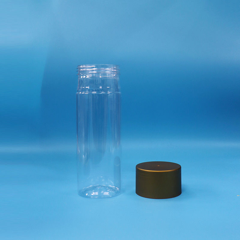 Przejrzyste ciasteczka z tworzyw sztucznych PET Cukierki Żywność dla niemowląt Wysoki cylinder Okrągłe słoiki z jedzeniem