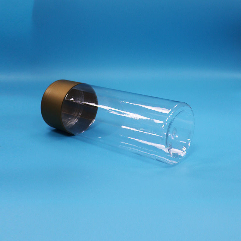 Przejrzyste ciasteczka z tworzyw sztucznych PET Cukierki Żywność dla niemowląt Wysoki cylinder Okrągłe słoiki z jedzeniem