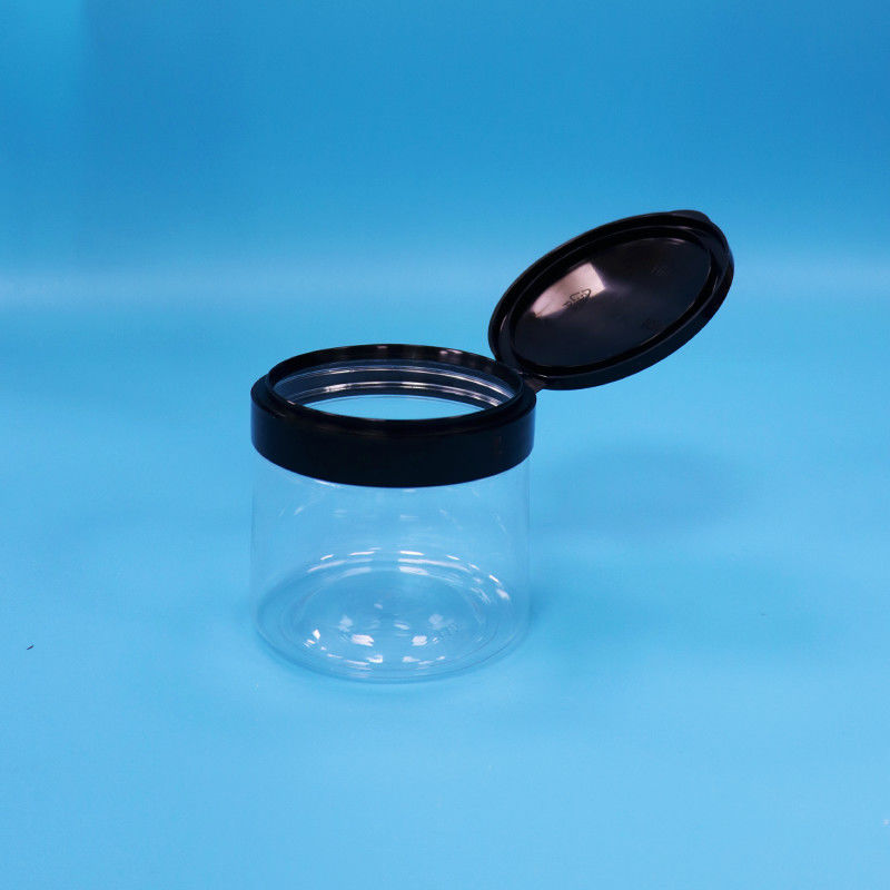 Żywność Przejrzysty Mały okrągły plastikowy słoik do przechowywania żywności Plastic Screw Top Lid