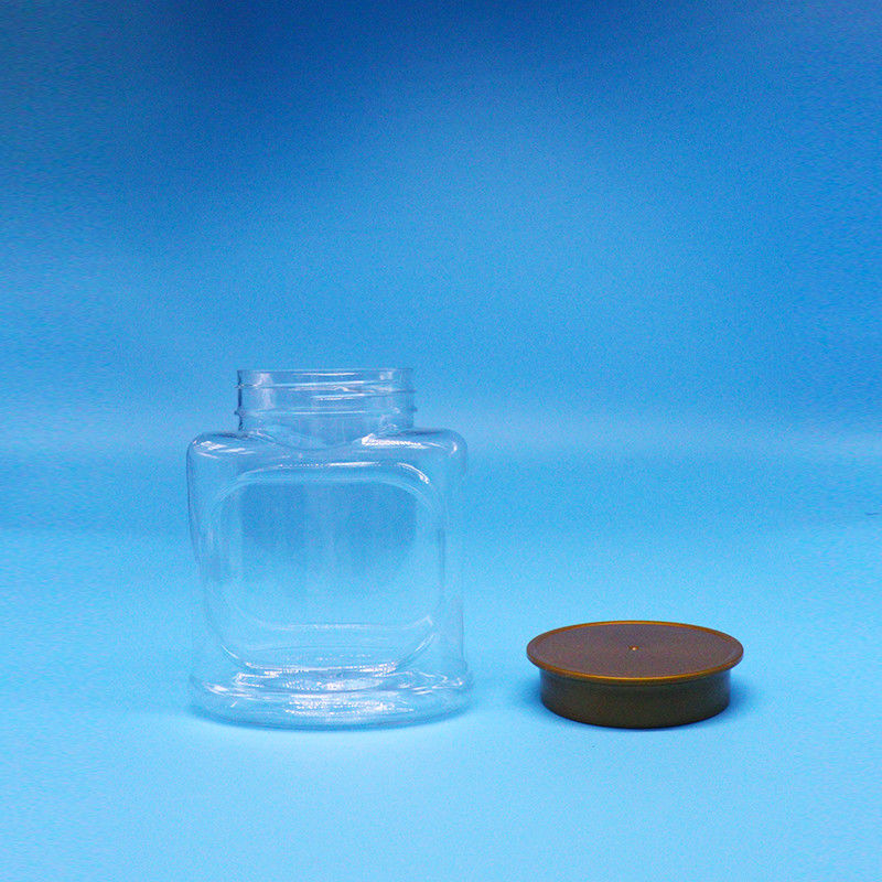 Przejrzysty cukierek ciasteczka puste szczelne orzechy PET żywności plastikowe słoik śrubkowy pokrywa dla żywności