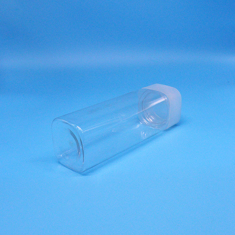 Szerszy usta 600 ml przekąski żywności słodycze przezroczyste kwadratowe PET plastikowe słoiki płaskie pokrywy