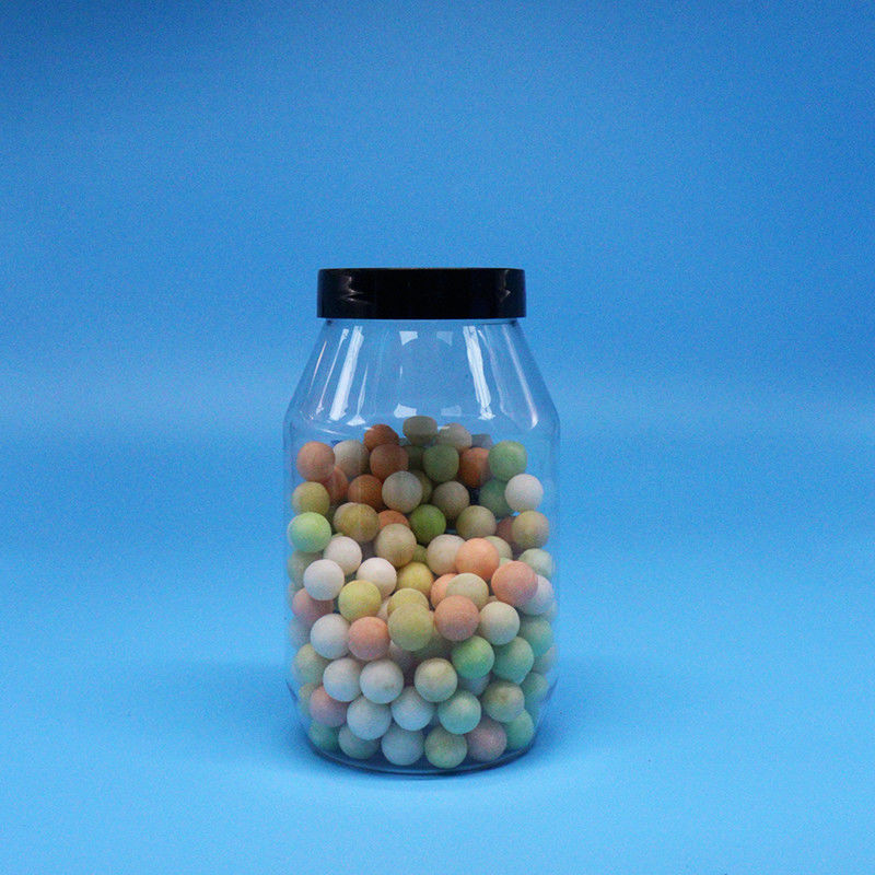 Ciasteczka Cukierki orzechy wysokiej jakości Jasny okrągły szeroki usta PET plastikowy słoik