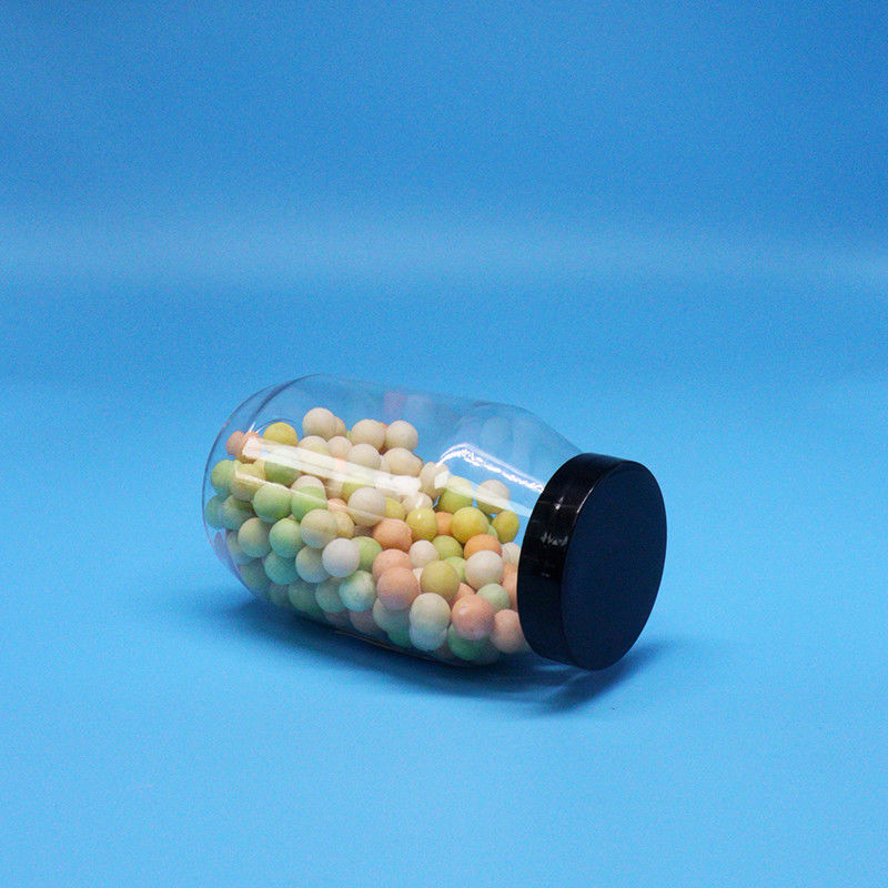 Ciasteczka Cukierki orzechy wysokiej jakości Jasny okrągły szeroki usta PET plastikowy słoik