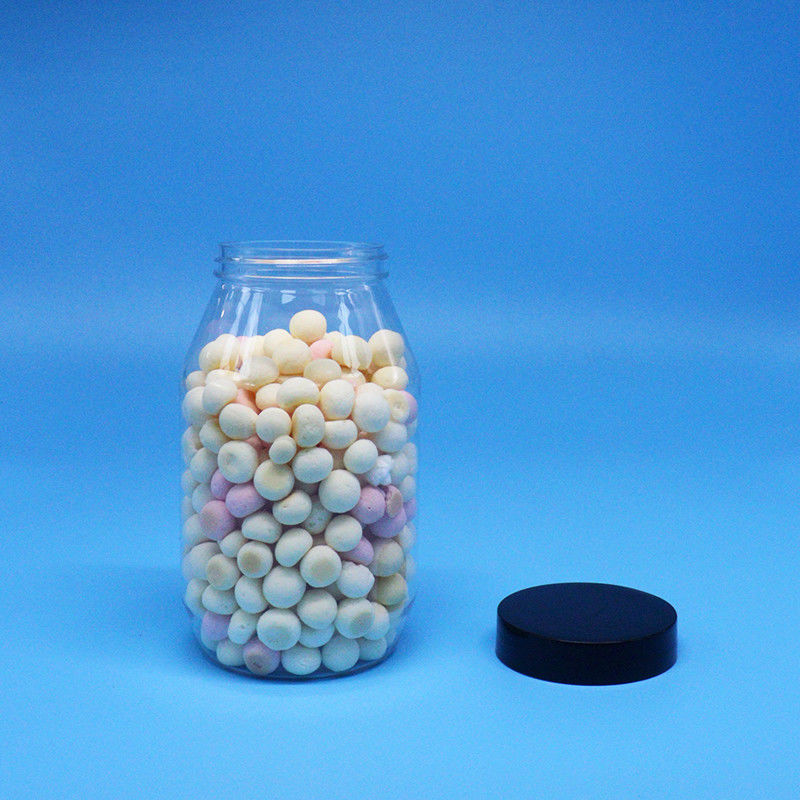 Ciasteczka Cukierki orzechy wysokiej jakości Jasny okrągły szeroki usta PET plastikowy słoik