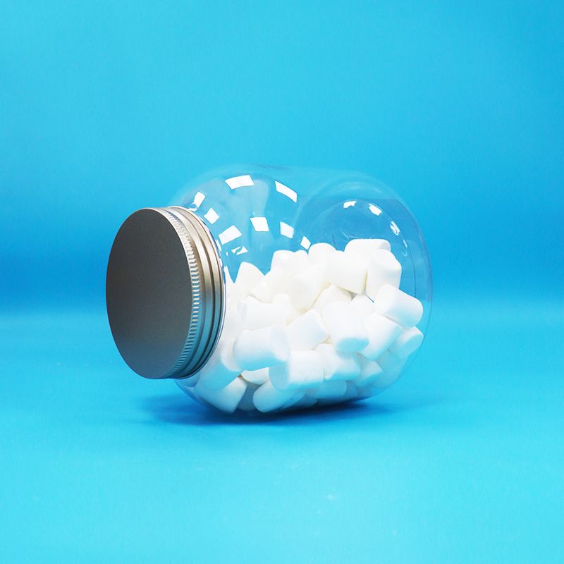 Aluminiowe zakrętki do słoików z przezroczystego plastiku PET na cukierki, orzechy i codzienne produkty spożywcze, ekologiczne