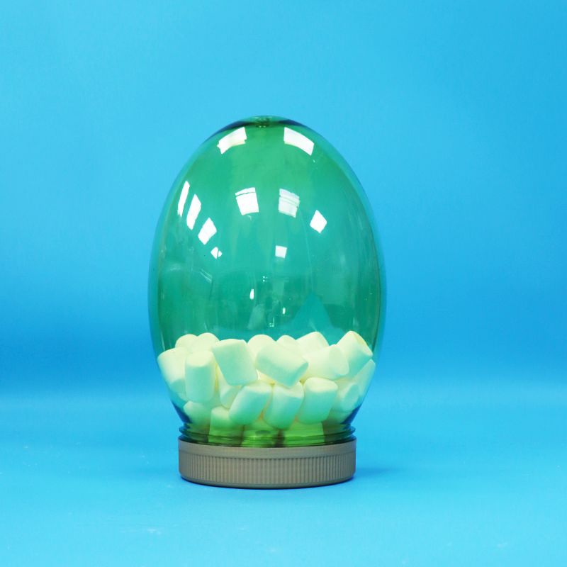 Unikalny kształt przezroczyste plastikowe PET orzechy orzechy pistace słodycze słoik śrubka płaska pokrywa