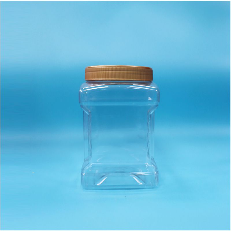 Przezroczyste słoiki PET z zakrętką do żywności do siekanych wodorostów nori, suszonych jagód czerwonych i orzechów