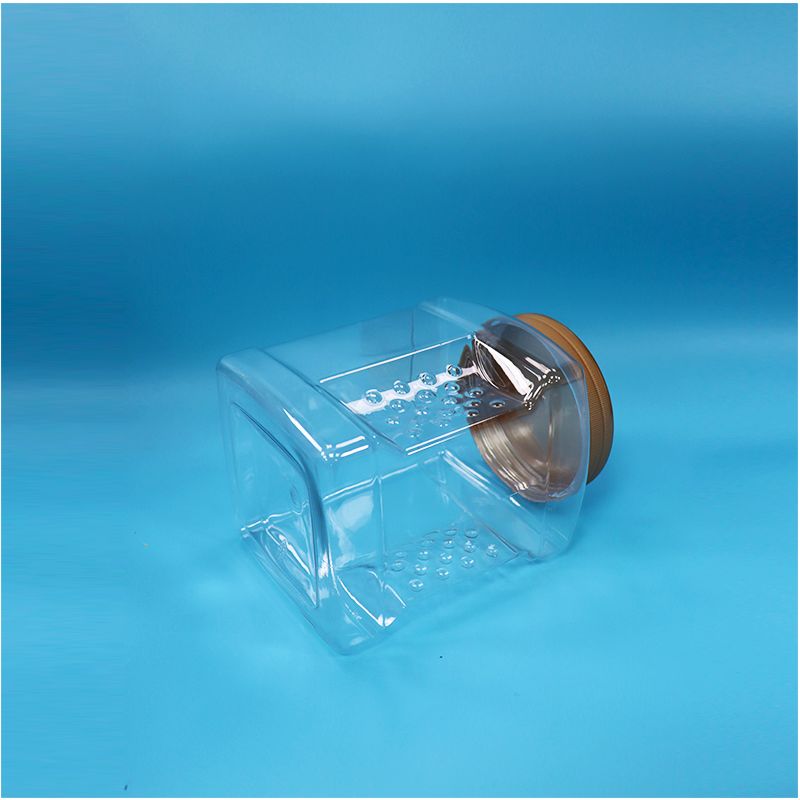 Przezroczyste słoiki PET z zakrętką do żywności do siekanych wodorostów nori, suszonych jagód czerwonych i orzechów