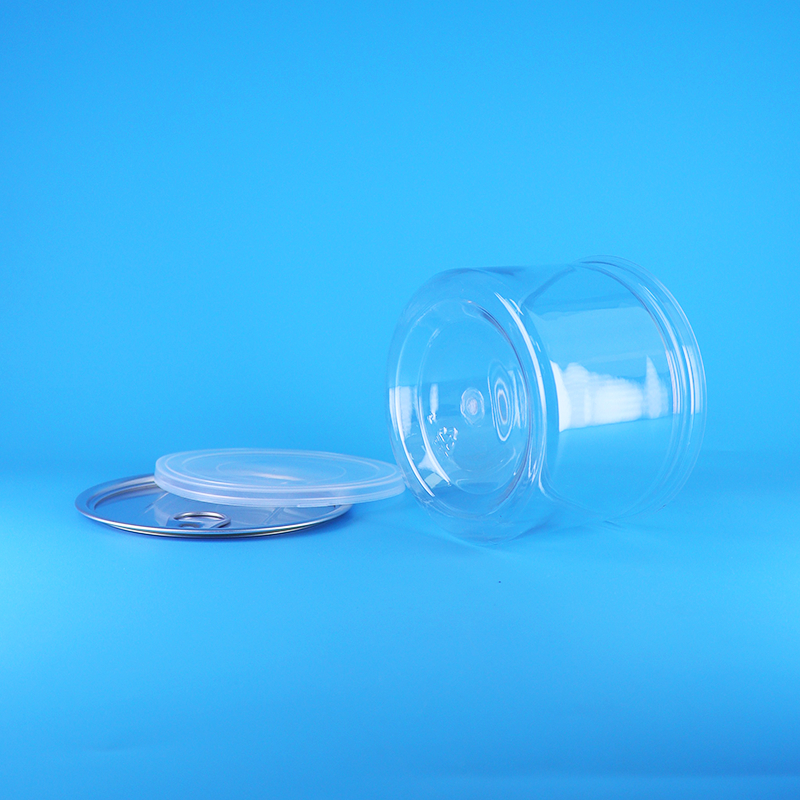 Plastikowe, przezroczyste, okrągłe wieczko PET z łatwym otwieraniem do puszek na żywność, cukierki, ciasteczka, przekąski, herbatę