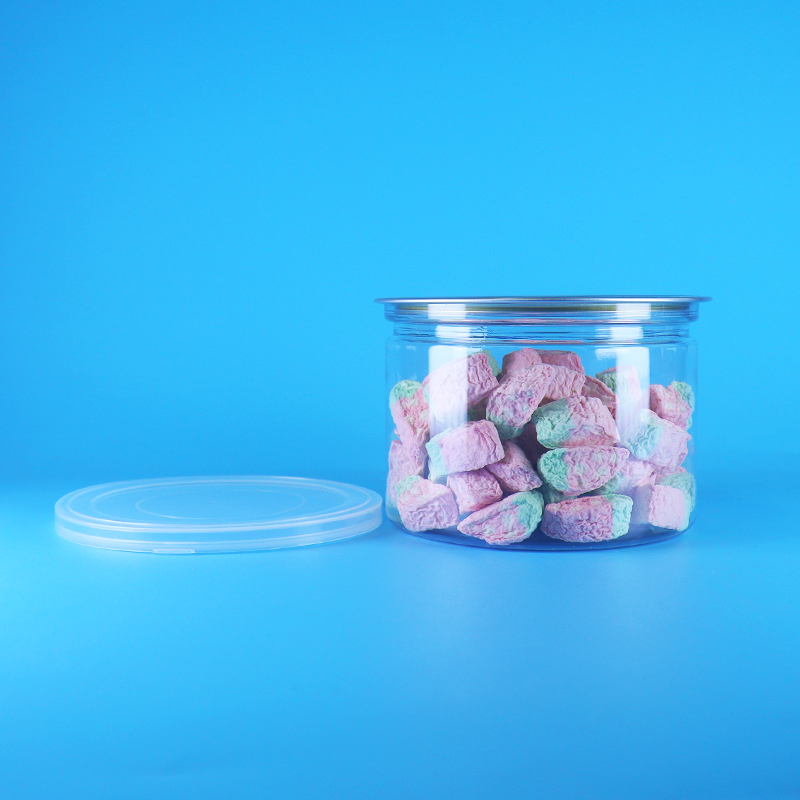 Plastikowe, przezroczyste, okrągłe wieczko PET z łatwym otwieraniem do puszek na żywność, cukierki, ciasteczka, przekąski, herbatę