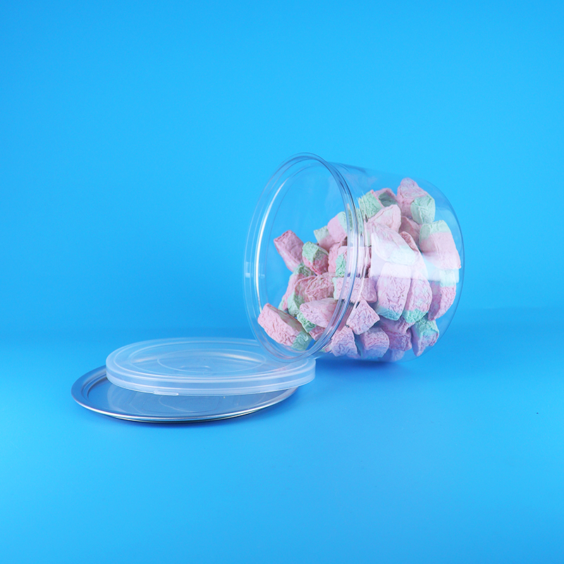 Plastikowe, przezroczyste, okrągłe wieczko PET z łatwym otwieraniem do puszek na żywność, cukierki, ciasteczka, przekąski, herbatę