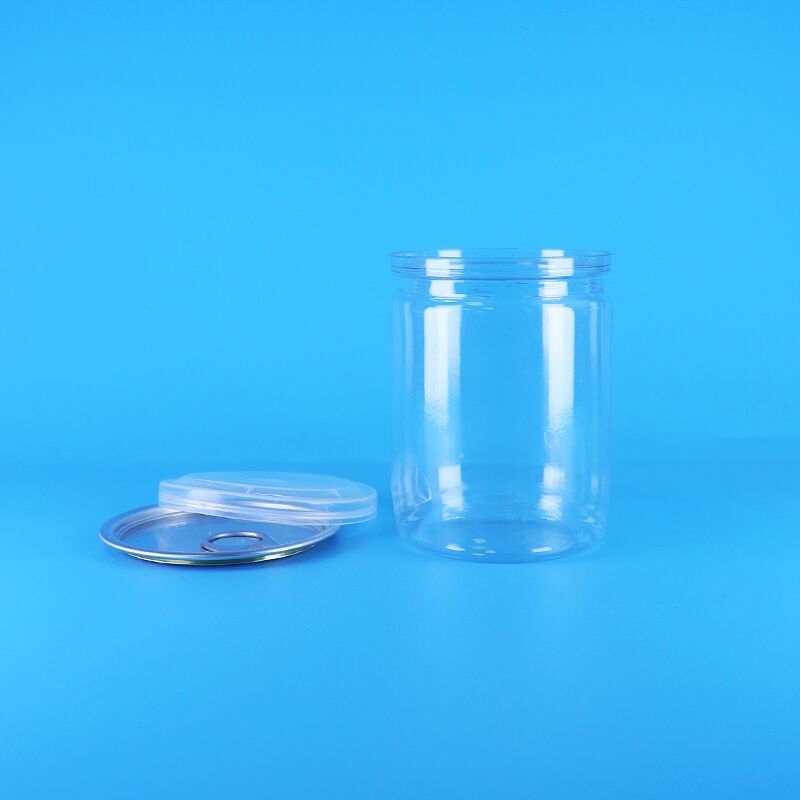 Organic Wild Jungle Peanuts Suszone jedzenie Łatwe otwarte końcówki Plastykowe rurki Przejrzyste PET puszki z popcornem