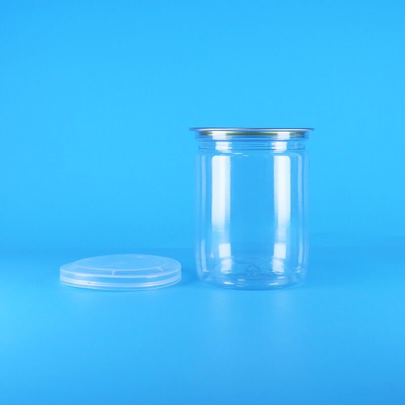 Organic Wild Jungle Peanuts Suszone jedzenie Łatwe otwarte końcówki Plastykowe rurki Przejrzyste PET puszki z popcornem