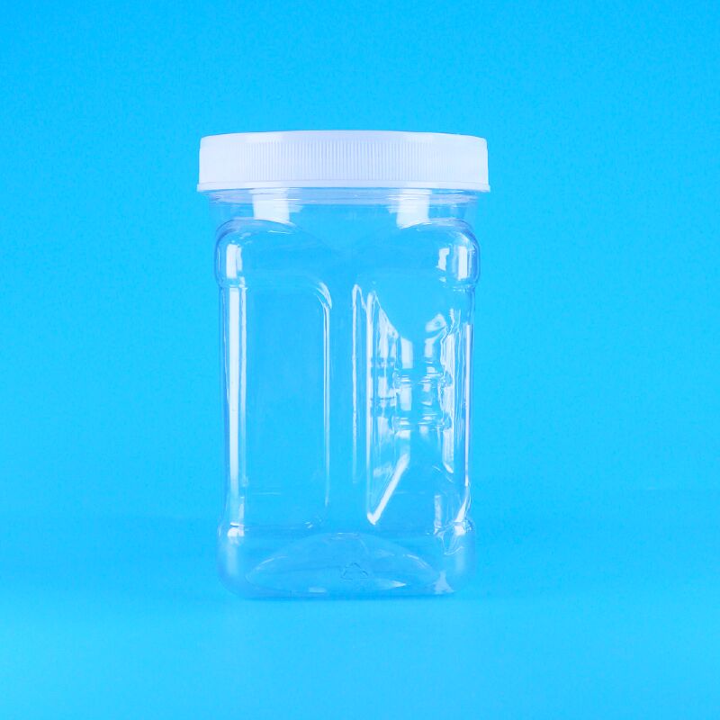 Ciasteczka Emon Slice z żurawiną Suszone kalmary PET Przezroczyste plastikowe zakręcane wieczka Słoiki z uchwytem Spożywcze