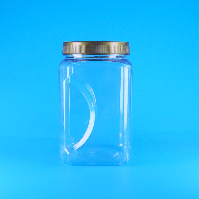 PET kształt kwadratowy przezroczysta brązowa pokrywa plastikowa ciasteczka klasy spożywczej migdał