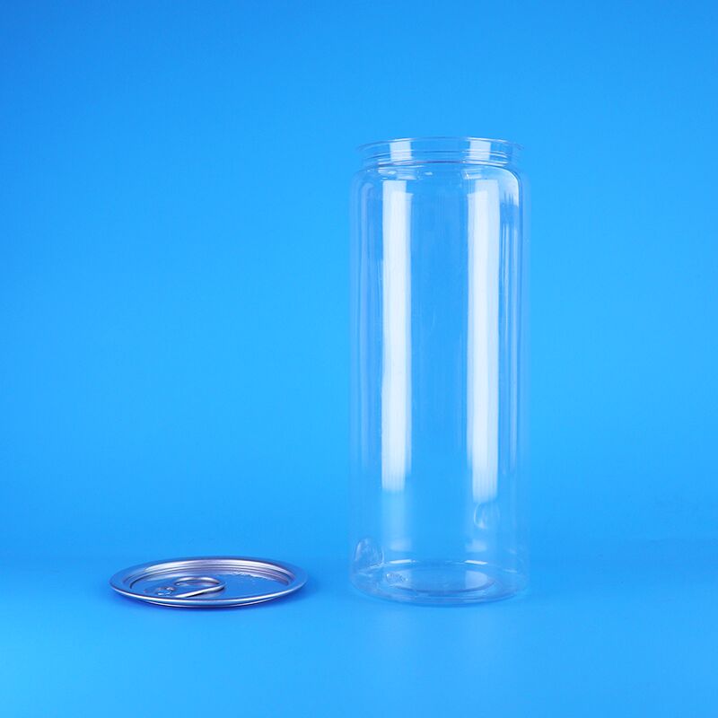Przejrzysty plastikowy słoik PET z łatwo otwartą pokrywą, odporną na wycieki, klasy żywnościowej do napojów
