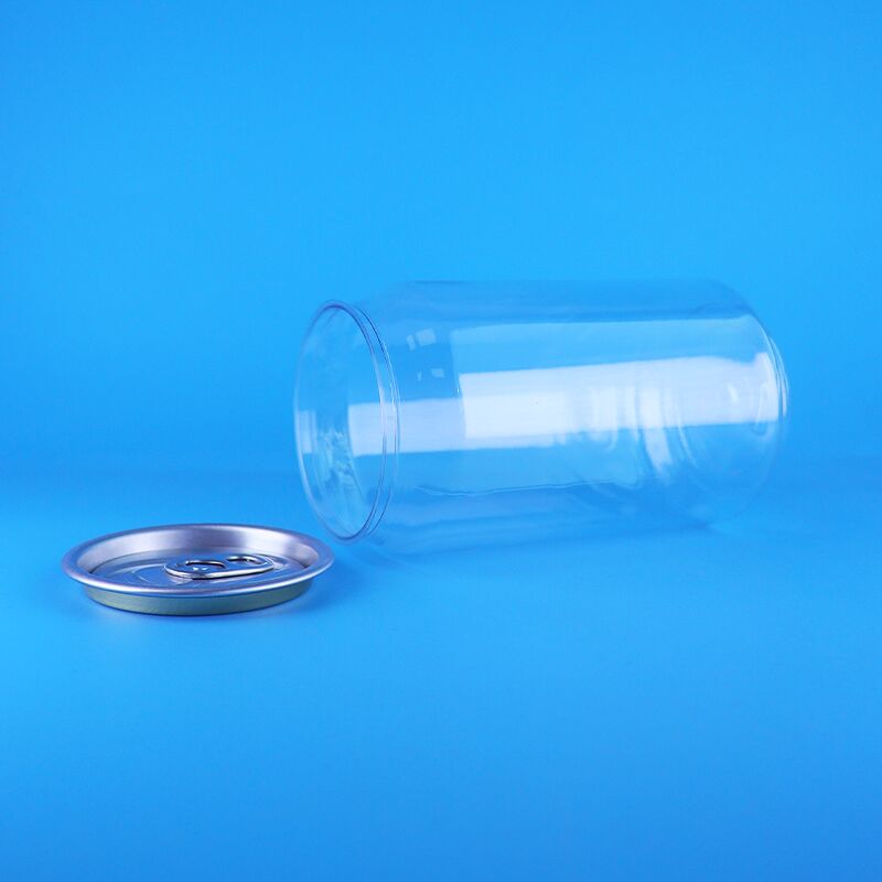 330 ml przejrzysta puszka z tworzyw sztucznych PET z łatwo otwartą pokrywą do kawy, herbaty, mleka i napojów gazowanych