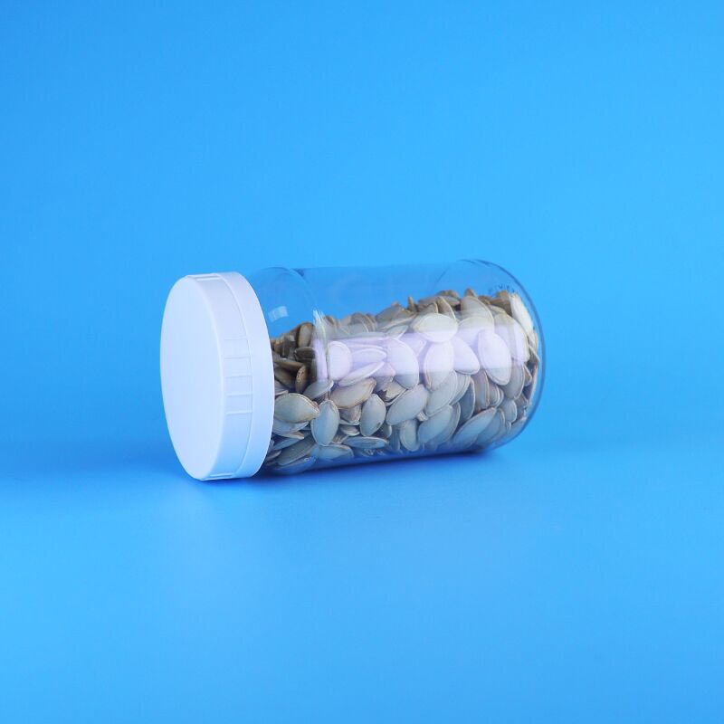 220 ml Przejrzysty PET Plastic Jar Biały Kapelusz Żuraw Do Sałatki Dżemu Rozwiązania opakowania spożywczego