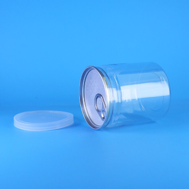 250 ml szczelna słoika PET z łatwo otwartą pokrywą dla popcornu i puree ziemniaków