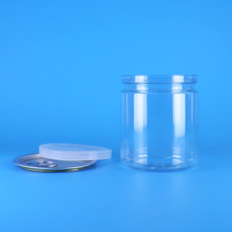 Bezprzewodowy 250 ml PET łatwo otwarte pokrywy plastikowe brzoskwinie może szynki groszek rozwiązania opakowania spożywczego