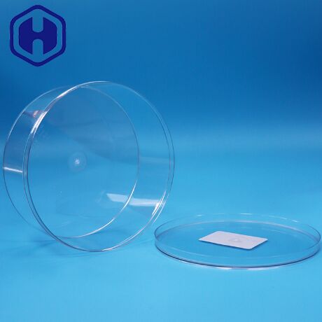 PET Wide Mouth Round PET Transparent Food Dried Food Storage Containers Clear Lids