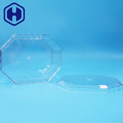 Pudełko ośmiokątne z tworzywa sztucznego PET do pakowania żywności, pustych suszonych owoców, cukierków, czekolady, ciasteczek