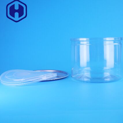 Przezroczysta puszka PET do uszczelniania z łatwo otwieraną pokrywką do opakowań suszonych owoców, cukierków i żywności