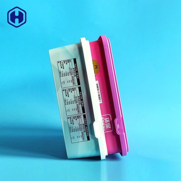 Cienkie ściany IML Box Lekkie kolorowe kwadratowe plastikowe pojemniki na żywność