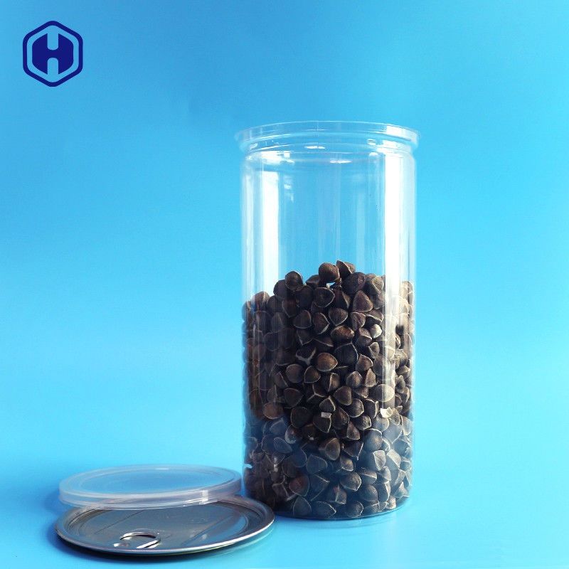 Aluminiowe wieczka Przezroczyste plastikowe puszki Długie, wysokie 1380 ml 401 # Opakowania na popcorn