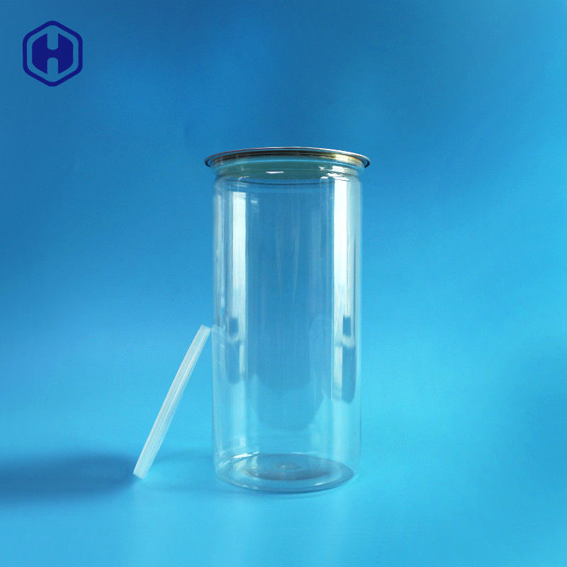 Aluminiowe wieczka Przezroczyste plastikowe puszki Długie, wysokie 1380 ml 401 # Opakowania na popcorn