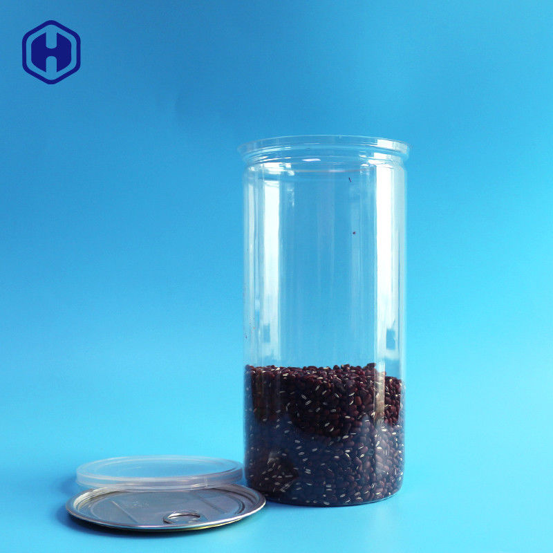 Aluminiowe wieczka Przezroczyste plastikowe puszki Długie, wysokie 1380 ml 401 # Opakowania na popcorn