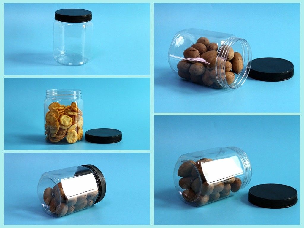 630 ml 21,5 uncji Hexagon Plastikowy pojemnik Opakowania z płatków owsianych kukurydzianych Lollipop Veggie Chips Packaging