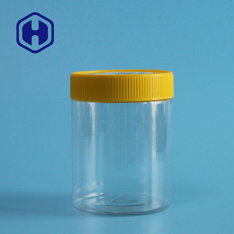 Bpa Free Nuts Szczelny plastikowy słoik 350 ml Przezroczysty prosty okrągły PET z pokrywką