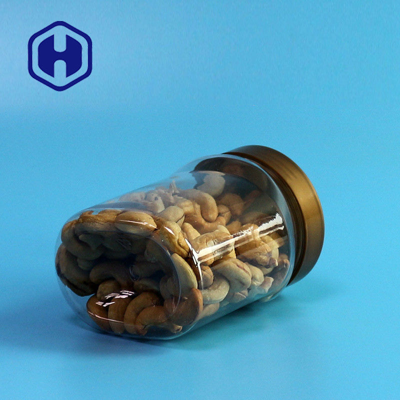 13,8 uncji zakrętki 410 ml Szczelny plastikowy słoik Opakowanie bezpieczne dla żywności Owalny kształt