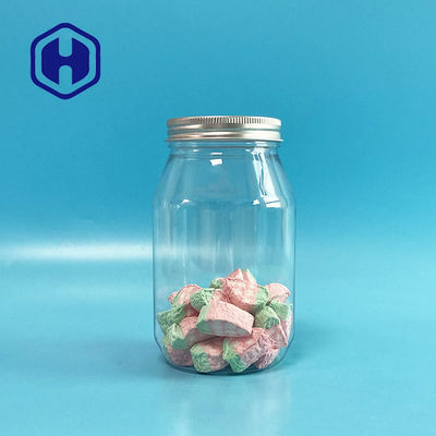 560 ml Snacks Mason Plastikowy słoik na butelki z aluminiowym blatem o wysokości 136 mm