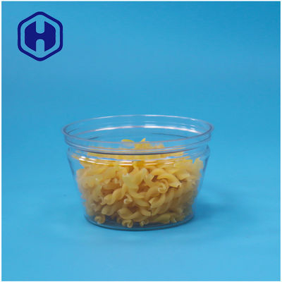 Mały, w rodzaju żywności, w kształcie miski, łatwy do układania, otwarty, z owoców morza, ryb, przezroczysty plastikowy puszek z PET