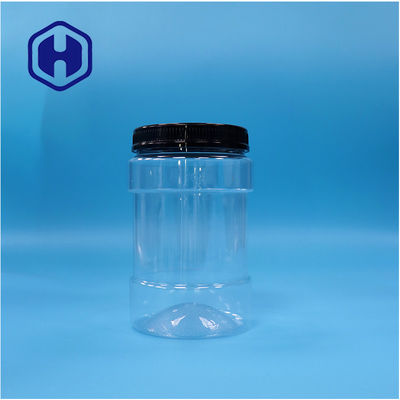 Okrągły przezroczysty plastikowy PET Cukierki żywnościowe Orygiel paprykowy Pudełko śrubkowe