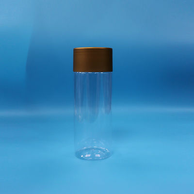 Przejrzyste ciasteczka z tworzyw sztucznych PET Cukierki Żywność dla niemowląt Wysoki cylinder Okrągłe słoiki z jedzeniem