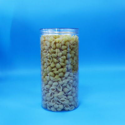 Żywność Jasny PET Cylinder Okrągły Plastic Candy Cookie Jar Żywność Screw Clear Cap