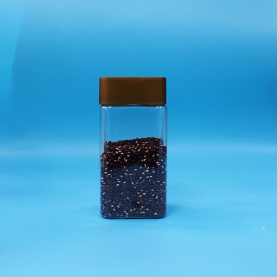 Przejrzyste ciasteczka Żywność Cukierki Żywność PET Kwadratowe plastikowe słoiki do przechowywania